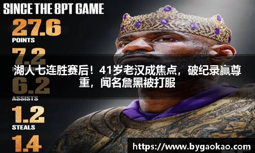 湖人七连胜赛后！41岁老汉成焦点，破纪录赢尊重，闻名詹黑被打服